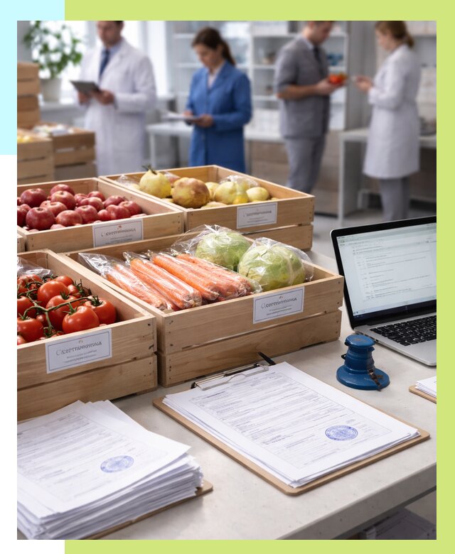 Сертификация овощей и фруктов в Владивостоке от 8641 р. | Алешин-Влд